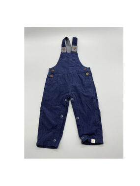ME & HENRY Blue Corduroy Overall One-Piece 3/6M Sleeveless 100% Cotton